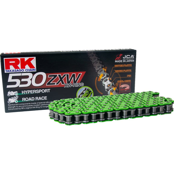 RK 530 ZXW - Connecting Link - Rivet - Green MM530ZXW-RL