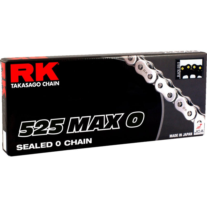 RK 525 Max O - Drive Chain - 130 Links - Black/Gold 525MAXO-130-BG