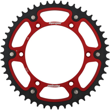 Supersprox Stealth Rear Sprocket - 49-Tooth - Red - Beta/Husqvarna/Sherco/Suzuki RST-1512-49-RED