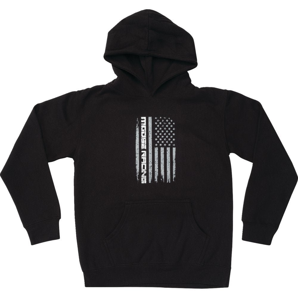 Moose Offroad Youth Stars and Stripes Forever Hoodie - Black - XL 3052-0705