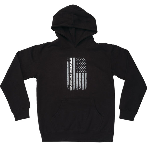 Moose Offroad Youth Stars and Stripes Forever Hoodie - Black - XL 3052-0705
