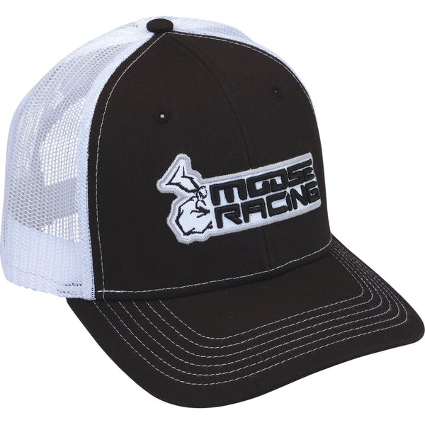 Moose Offroad Moose Half-Agroid Hat - Black/White S2402762R1
