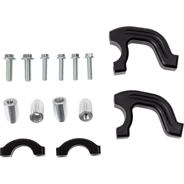 Moose Offroad Evo 2 Black Debris Deflectors with Tapered Clamp Set 50-5218B