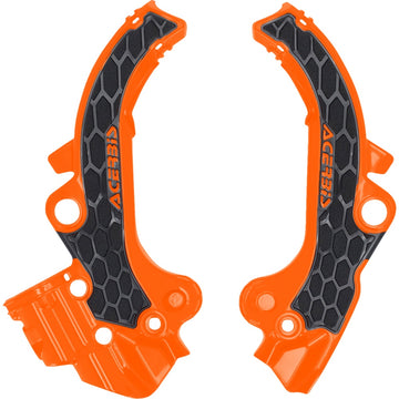 Acerbis X-Grip Frame Guards - Black/Orange - SX 65 2985891008