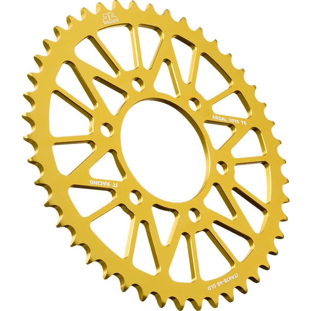 JT Sprockets Rear Sprocket - Aluminum - 46 Tooth - Gold - CF Moto/Kawasaki JTA478.46GLD