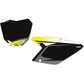 FACTORY EFFEX Graphic Number Plates - Black/Yellow - RMZ250 13-64424
