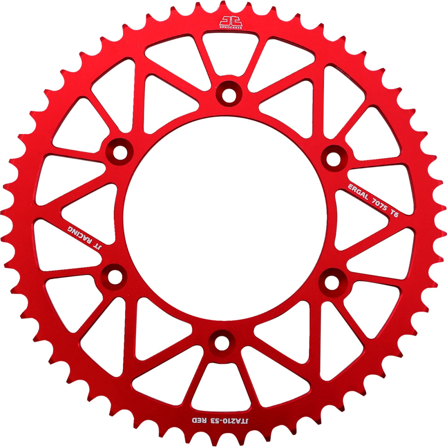 JT SPROCKETS Rear Sprocket - Beta/Honda - Red - 53 Tooth JTA210.53RED by JT Rear Sprockets   Aluminum/Alloy