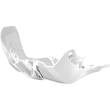 POLISPORT Fortress Skid Plate - White - EXC 250/300 8471600003 by Polisport