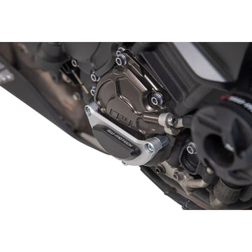 SW-Motech Engine Case Protector - Black/Silver - Yamaha - MT- MSS.06.564.10000 | Engine Protectors