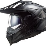 LS2 Explorer C Solid Adventure Motorcycle Helmet W / Sunshield Matte Carbon - XX-Largearge