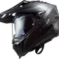 LS2 Explorer C Solid Adventure Motorcycle Helmet W / Sunshield Matte Carbon - XX-Largearge