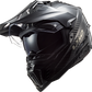 LS2 Explorer C Solid Adventure Motorcycle Helmet W / Sunshield Matte Carbon - XX-Largearge