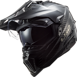 LS2 Explorer C Solid Adventure Motorcycle Helmet W / Sunshield Matte Carbon - XX-Largearge
