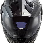 LS2 Explorer C Solid Adventure Motorcycle Helmet W / Sunshield Matte Carbon - XX-Largearge
