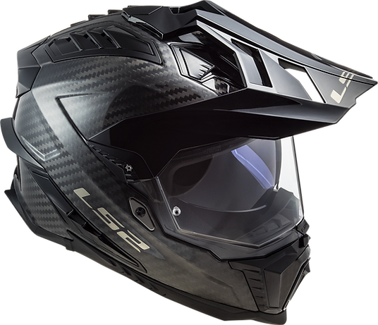 LS2 Explorer C Solid Adventure Motorcycle Helmet W / Sunshield Matte Carbon - XX-Largearge