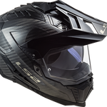 LS2 Explorer C Solid Adventure Motorcycle Helmet W / Sunshield Matte Carbon - XX-Largearge