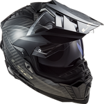 LS2 Explorer C Solid Adventure Motorcycle Helmet W / Sunshield Matte Carbon - XX-Largearge