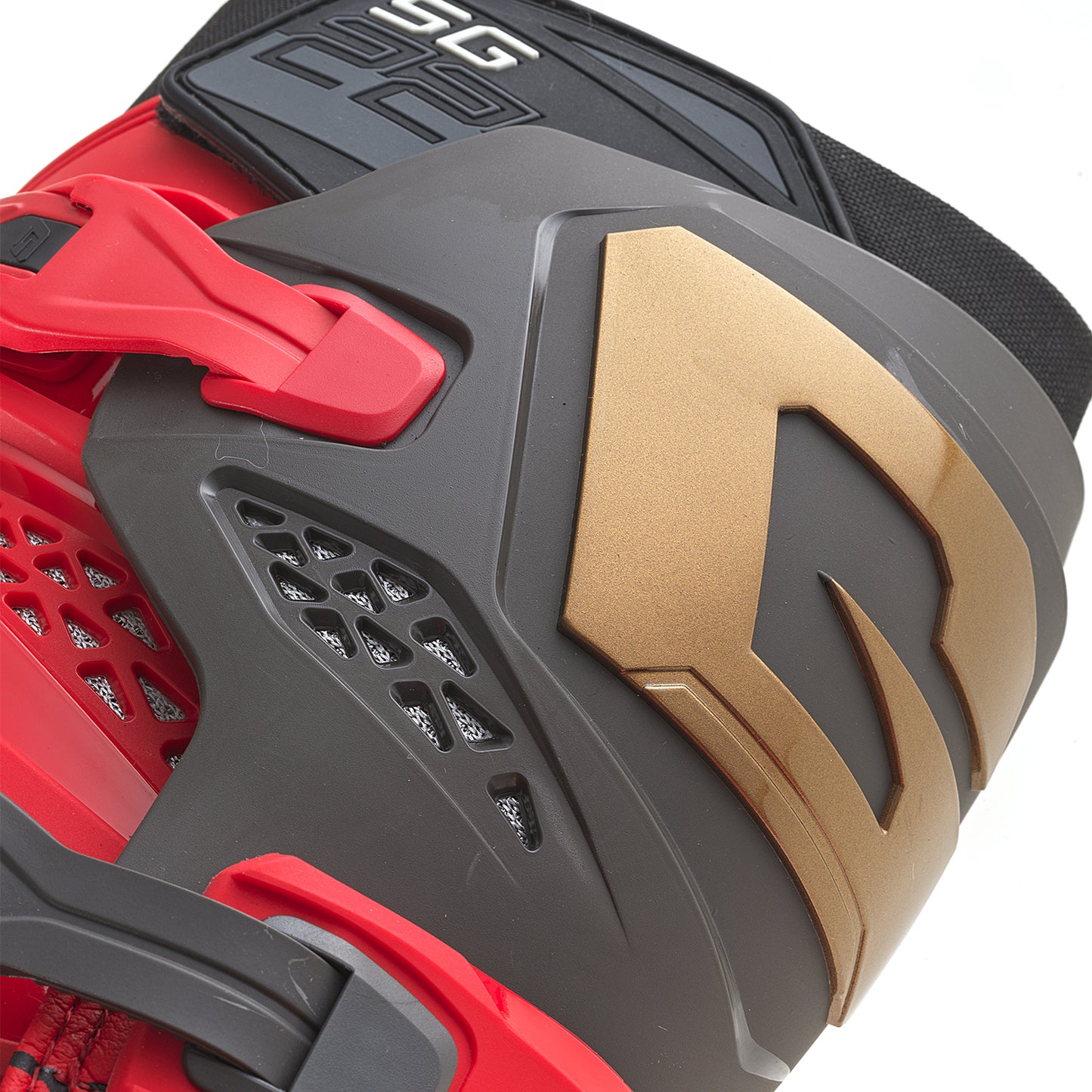 Sg22 Magma Mjk Le Boots Red/Black/Gold Sz 9
