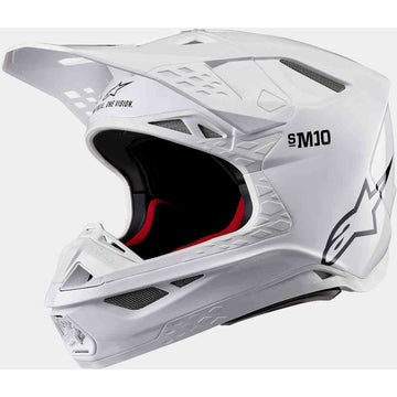 Alpinestars SM10 Supertech Helmet Solid White Large | Helmets