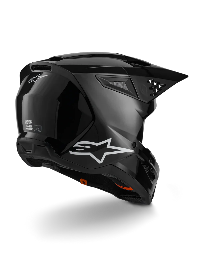 Alpinestars Sm3 Solid Helmet- Black Glossy Small