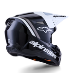 Alpinestars Sm3 Helmet - Radium - Gloss Black / White / Gray - Large