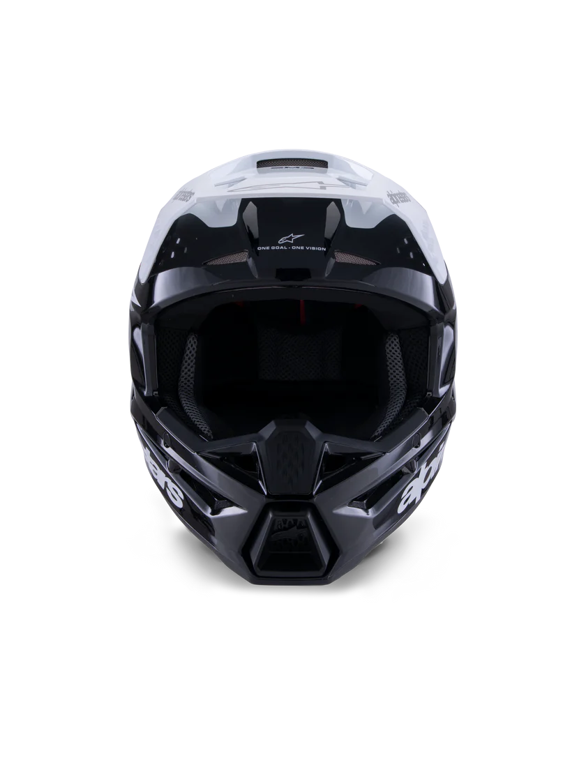 Alpinestars Sm3 Helmet - Radium - Gloss Black / White / Gray - Large