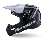 Alpinestars Sm3 Helmet - Radium - Gloss Black / White / Gray - Large
