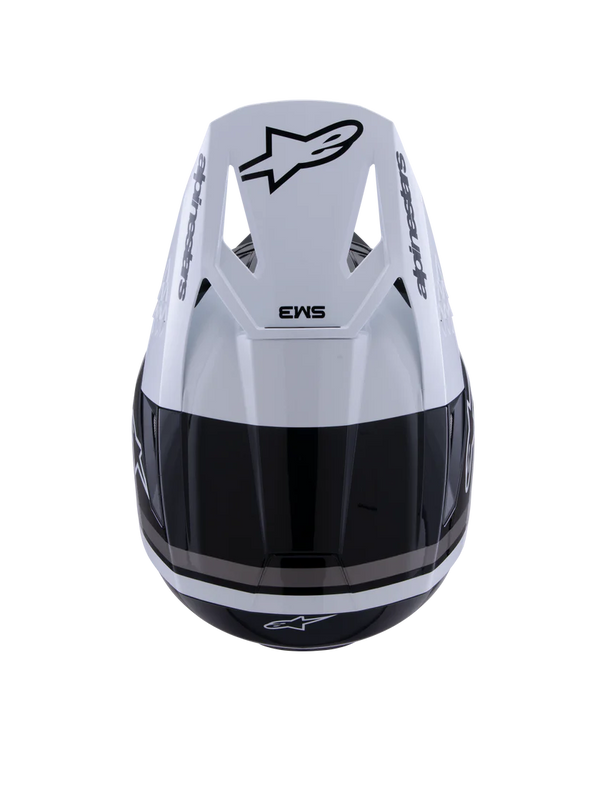 Alpinestars Sm3 Helmet - Radium - Gloss Black / White / Gray - Large