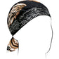 Zan Headgear Flydanna? Head Wrap - Flaming Skull Z312