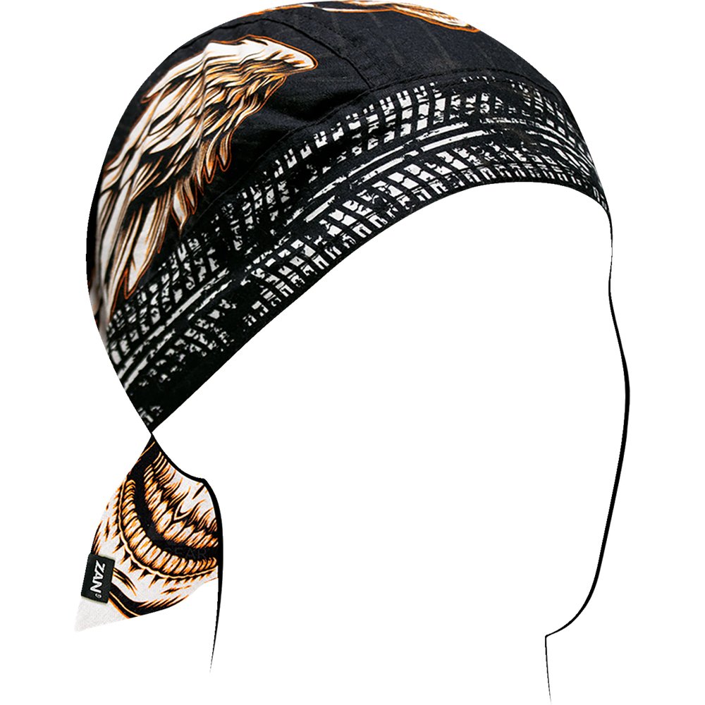 Zan Headgear Flydanna? Head Wrap - Flaming Skull Z312