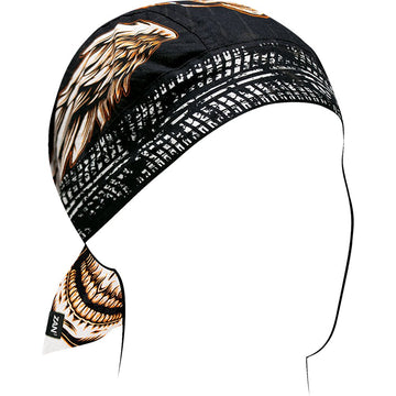 Zan Headgear Flydanna? Head Wrap - Flaming Skull Z312