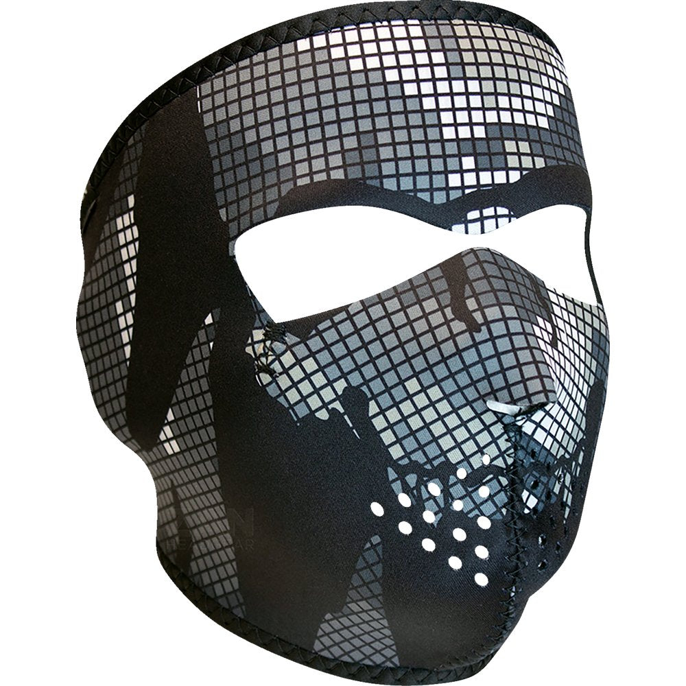 Zan Headgear Neoprene Full-Face Mask - Digi Urban Camo Skull WNFM594