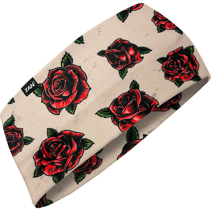 Zan Headgear SportFlex? Headband - Tattoo Roses HBL207