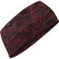 Zan Headgear SportFlex? Headband - Black and Red Roses HBL206
