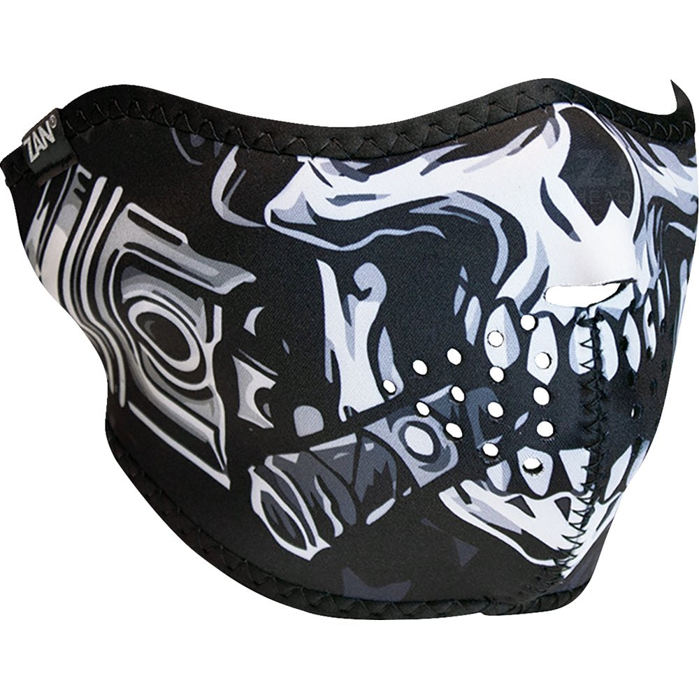 Zan Headgear Neoprene Half Mask - Skull WNFM712H