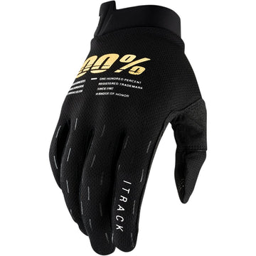 100% iTrack Gloves - Black - Large 10008-00007
