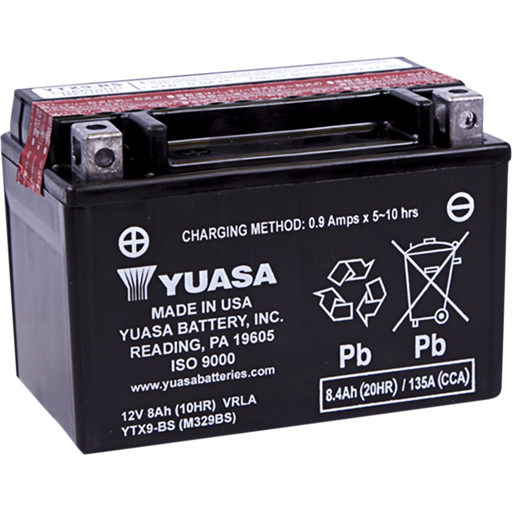 Yuasa AGM Battery - YTX9-BS - .40 L YUAM329BSTWN