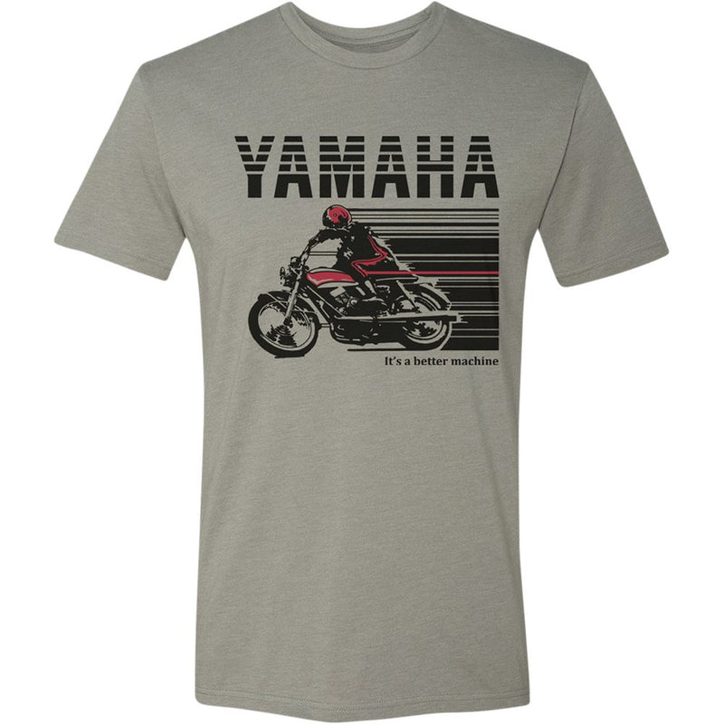 Yamaha Apparel Yamaha Cycle T-Shirt - Stone Gray/Red - 2XL NP21S-M1968-2X