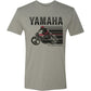Yamaha Apparel Yamaha Cycle T-Shirt - Stone Gray/Red - Small NP21S-M1968-S