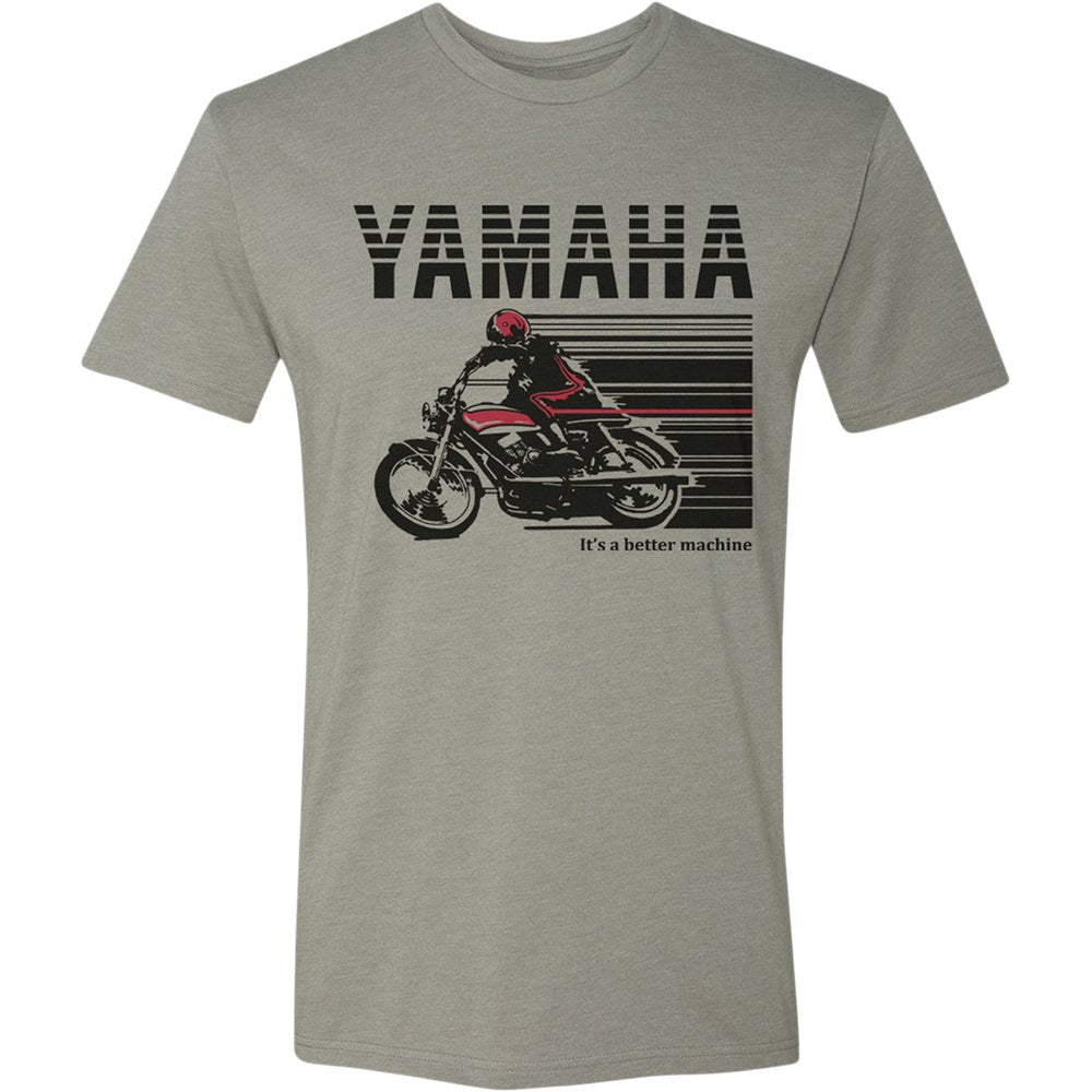 Yamaha Apparel Yamaha Cycle T-Shirt - Stone Gray/Red - Small NP21S-M1968-S