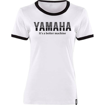 Yamaha Apparel Women's Yamaha Vintage T-Shirt - White/Black - XL NP21S-L1793-XL