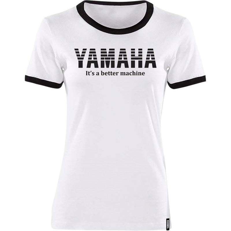 Yamaha Apparel Women's Yamaha Vintage T-Shirt - White/Black - Small NP21S-L1793-S