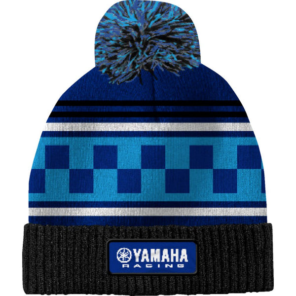 Yamaha Apparel Yamaha Racing Pom Beanie - Black/Blue NP21A-H3242