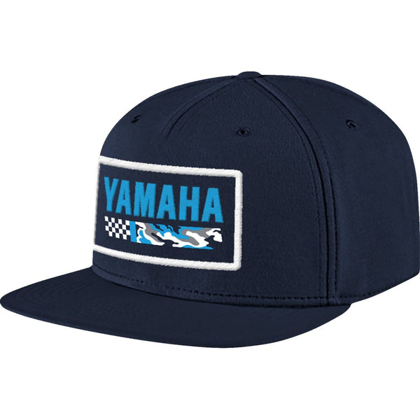 Yamaha Apparel Yamaha Racing Hat - Flat Bill - Camo Blue NP21A-H3239