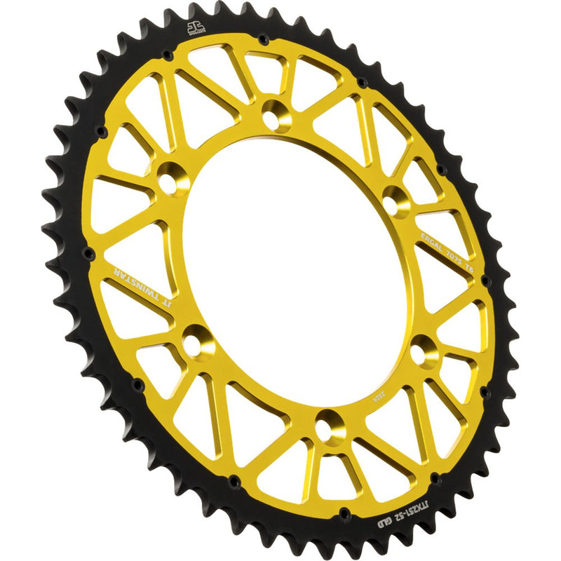 JT Sprockets Rear Sprocket - 52 Tooth - Gold - Yamaha JTX251.52GLD