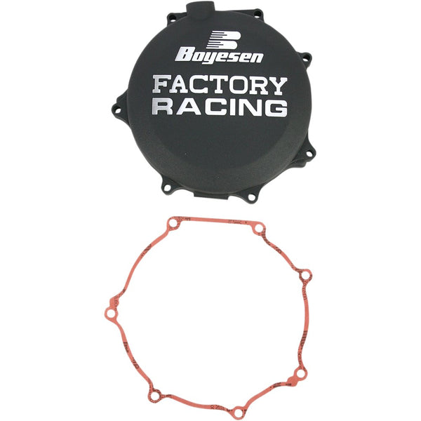Boyesen Clutch Cover - Black - Kawasaki CC-18B