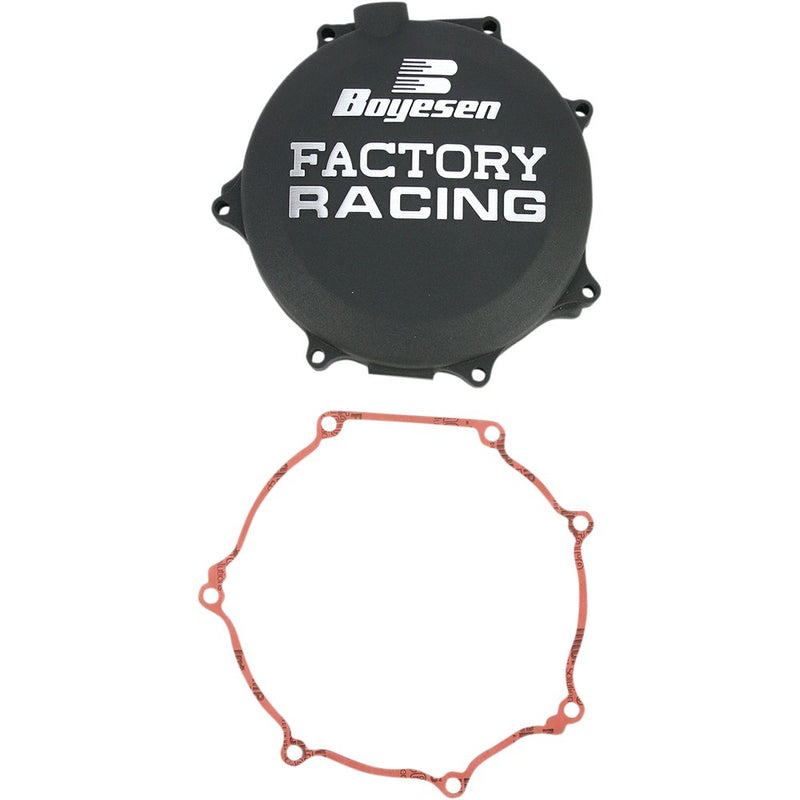 Boyesen Clutch Cover - Black - Kawasaki CC-18B