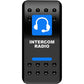 Moose Utility Rocker Switch - Intercom - Blue COM-PWR