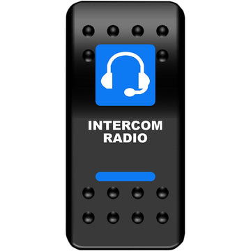 Moose Utility Rocker Switch - Intercom - Blue COM-PWR