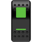 Moose Utility Rocker Switch - On/Off - Green GNG-PWR